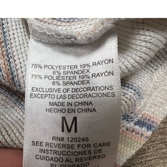 Wallflower Striped Hoodie Size Medium - Picture 5 of 9